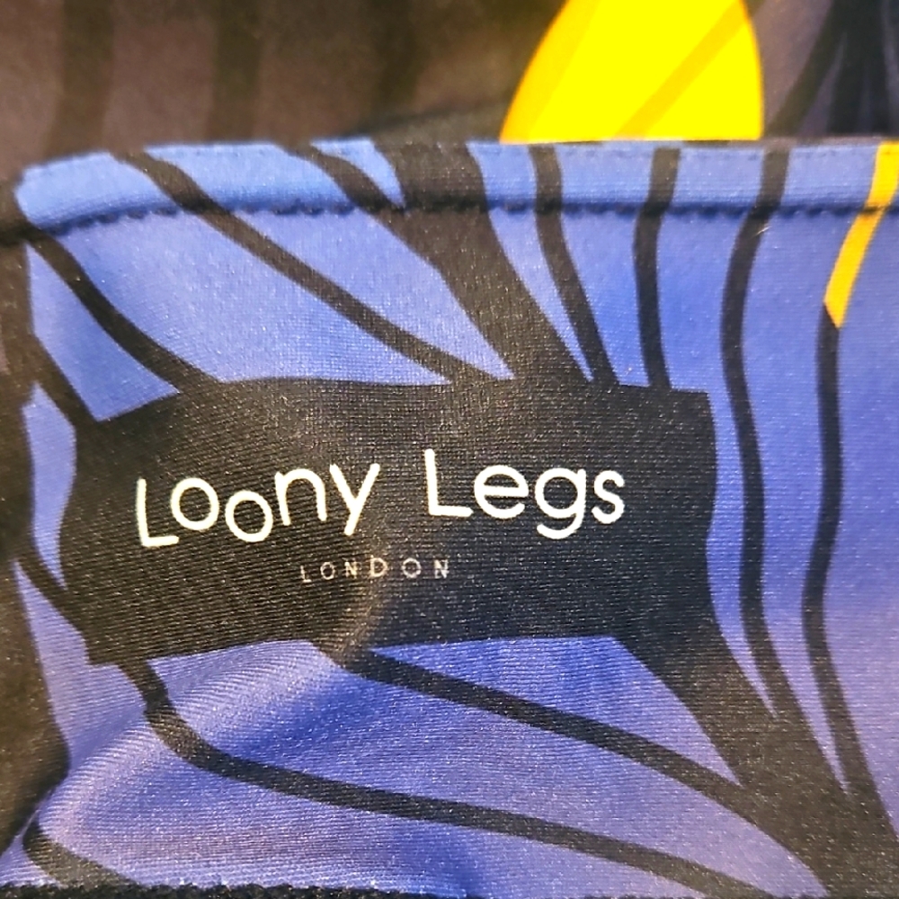 Loony Legs Blue and Yellow Patterned Garment